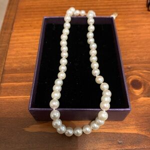 Classic White Pearl Necklace - Women Jewelry